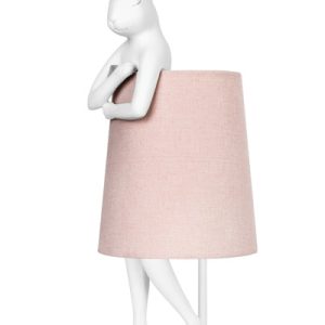 KARE lampa stołowa RABBIT 68 cm biała / róźowa 147975 KARE lampa stołowa RABBIT 68 cm biała / róźowa 147975