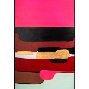 KARE obraz ABSTRACT SHAPES PINK 73×143 cm 195896 KARE obraz ABSTRACT SHAPES PINK 73×143 cm 195896
