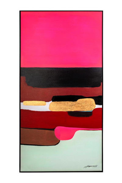 KARE obraz ABSTRACT SHAPES PINK 73x143 cm 195896