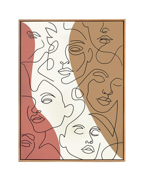 KARE obraz FACCIA ARTE TRI COLORE 90x120 cm 195897