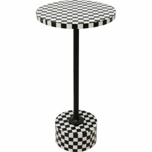 KARE stolik DOMERO CHESS 25 biało-czarny 608487 KARE stolik DOMERO CHESS 25 biało-czarny 608487
