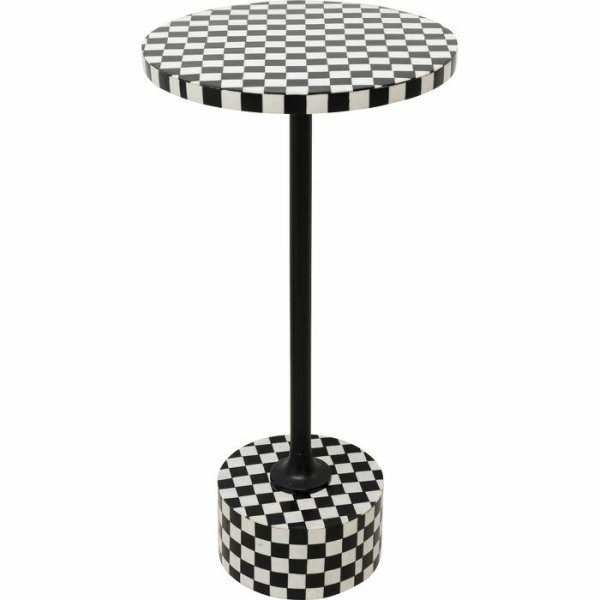 KARE stolik DOMERO CHESS 25 biało-czarny 608487
