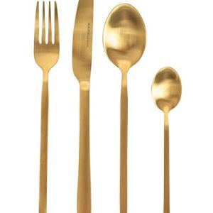 KARE zestaw sztućców GLORIA MATT GOLD 16 szt. 260117 KARE zestaw sztućców GLORIA MATT GOLD 16 szt. 260117