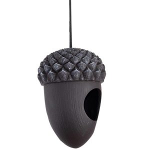 Karmnik dla ptaków brązowy 16×10 cm żołądź wiszący 948910 Karmnik dla ptaków brązowy 16×10 cm żołądź wiszący 948910