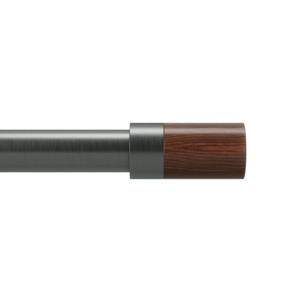 KARNISZ REGULOWANY Bolas 91-183 cm czarny DREWNIANE WSTAWKI 510402