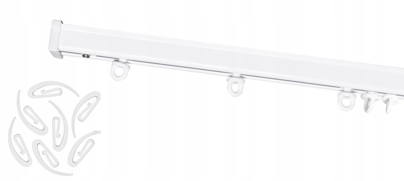 Karnisz Sufitowy Szyna Sufitowa Aluminiowa ZESTAW WAVE PS 380 cm 639656