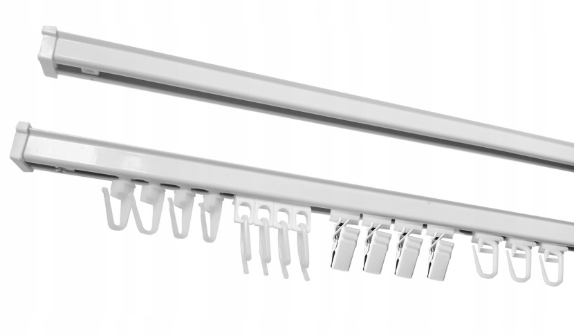 Karnisz szyna sufitowa aluminiowa PS 380 cm zestaw 560638
