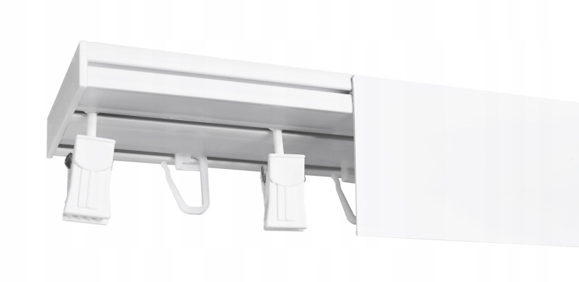 Karnisz Szyna Sufitowa PCV z OSŁONĄ II-tory 450 cm 639723