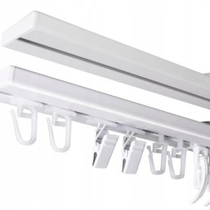Karnisz Szyna Sufitowa Pojedyncza Aluminiowa DUO 350 cm 639514 Karnisz Szyna Sufitowa Pojedyncza Aluminiowa DUO 350 cm 639514