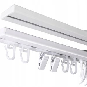 Karnisz Szyna Sufitowa Pojedyncza Aluminiowa DUO 600 cm 639675 Karnisz Szyna Sufitowa Pojedyncza Aluminiowa DUO 600 cm 639675