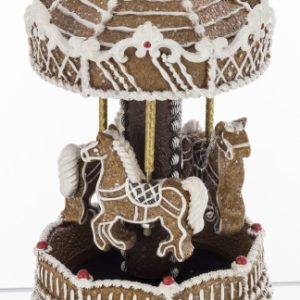 Karuzela z pozytywką brązowa 22×11,5 cm 352858 Karuzela z pozytywką brązowa 22×11,5 cm 352858