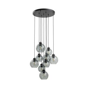 Kaskada 9 Grafitowych Kloszy Wiszących Na Kole Tk Lighting Cubus Lampa 994281 Kaskada 9 Grafitowych Kloszy Wiszących Na Kole Tk Lighting Cubus Lampa 994281