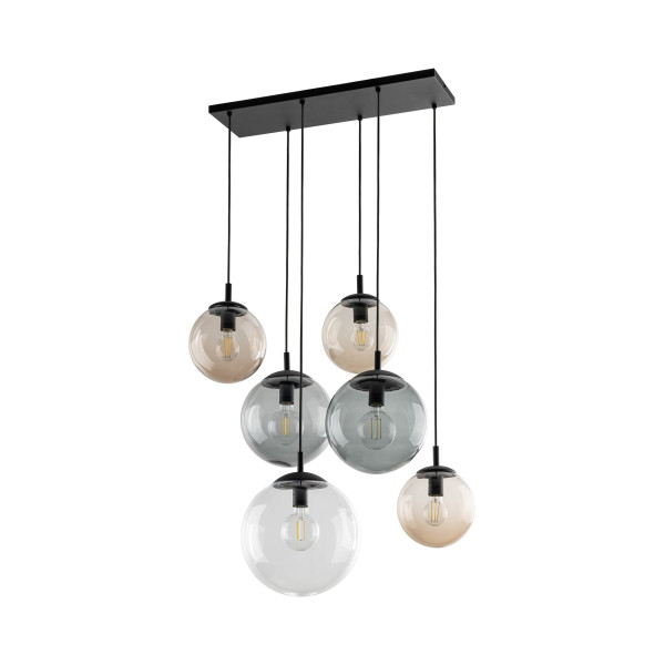 Kaskada Wisząca Lampa Z Kloszami Kule Na Kablach Tk Lighting Esme Mix Kolor 994321