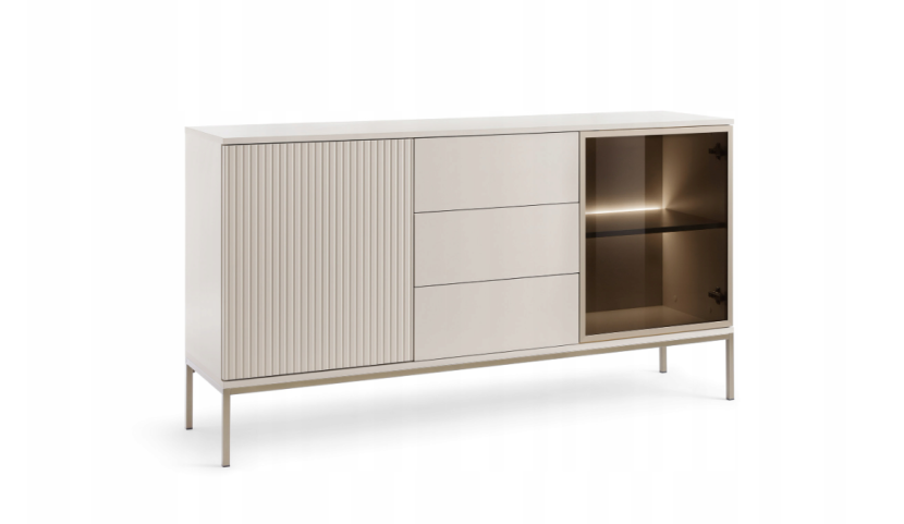 Kaszmir Komoda 154 cm SENSO PS + oświetlenie led 823104