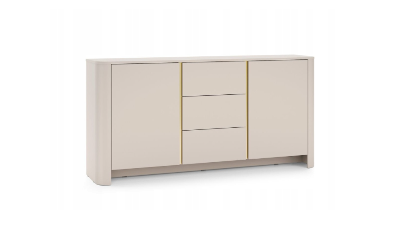 Kaszmir Komoda 2d3sz KSZ 168cm Zaokrąglone boki Bris PS 917717