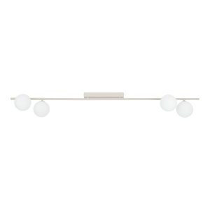 Kaszmir Lampa Sufitowa Listwa Tk Lighting Imelo 4Xg9 Klosze Kule Białe 964163
