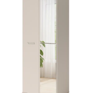 Kaszmir Szafa do przedpokoju 80cm Dwudrzwiowa z lustrem i półkami 812487 Kaszmir Szafa do przedpokoju 80cm Dwudrzwiowa z lustrem i półkami 812487