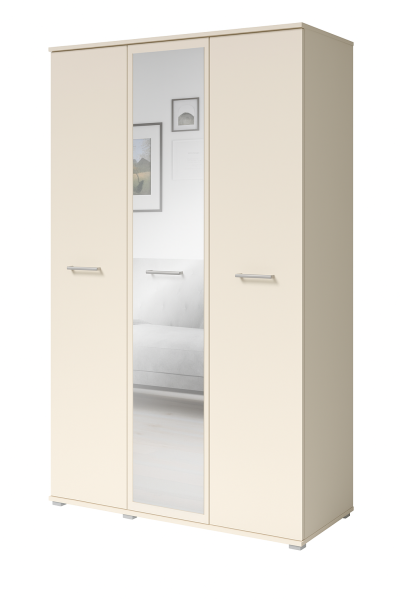 Kaszmir Szafa Garderoba z lustrem do Przedpokoju 3 drzwi z półkami 120cm 812499