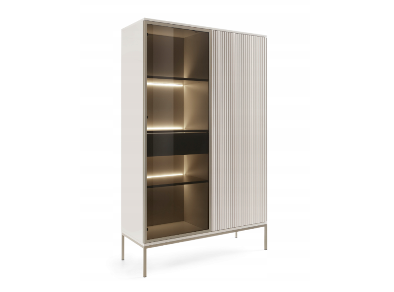 Kaszmir Witryna Wysoka Komoda ze Szkłem 104 cm SENSO PS 823102