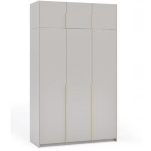 Kaszmir Wysoka Szafa z Nadstawką 150cm Garderoba z półkami 989672 Kaszmir Wysoka Szafa z Nadstawką 150cm Garderoba z półkami 989672
