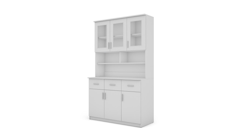 Kredens 120 Biel - Okucia Premium 955316