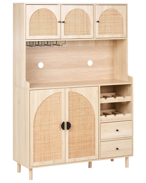 Kredens CAMPBELLTON 120 cm Jasnobrązowy 727547