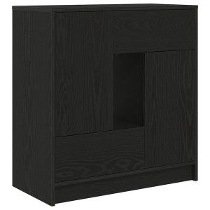 Kredens Czarny Materiał drewnopochodny vidaXL 569515 Kredens Czarny Materiał drewnopochodny vidaXL 569515