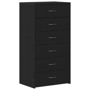 Kredens Czarny Materiał drewnopochodny vidaXL 569541 Kredens Czarny Materiał drewnopochodny vidaXL 569541