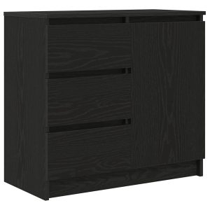 Kredens Czarny Materiał drewnopochodny vidaXL 569845 Kredens Czarny Materiał drewnopochodny vidaXL 569845