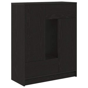 Kredens Czarny Materiał drewnopochodny vidaXL 569880 Kredens Czarny Materiał drewnopochodny vidaXL 569880