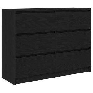 Kredens Czarny Materiał drewnopochodny vidaXL 569907 Kredens Czarny Materiał drewnopochodny vidaXL 569907