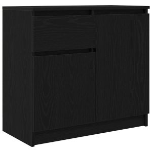 Kredens Czarny Materiał drewnopochodny vidaXL 569445 Kredens Czarny Materiał drewnopochodny vidaXL 569445
