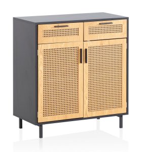 Kredens FineBuy kredens 80 cm czarna komoda z 223288 Kredens FineBuy kredens 80 cm czarna komoda z 223288