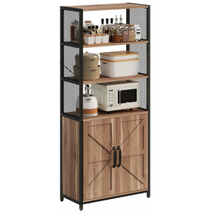 Kredens jasny brąz loft industrialny stojąca komoda 151 cm 1073346 Kredens jasny brąz loft industrialny stojąca komoda 151 cm 1073346