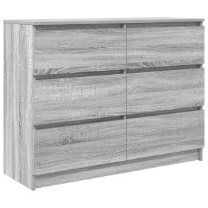Kredens Szary Materiał drewnopochodny vidaXL 569892 Kredens Szary Materiał drewnopochodny vidaXL 569892