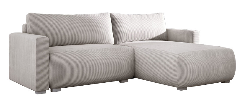 Kremowa sofa narożna do salonu IMPERIAL spanie 430576