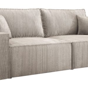 Kremowa sofa rozkładana do salonu CORTINA sztruks 430529 Kremowa sofa rozkładana do salonu CORTINA sztruks 430529