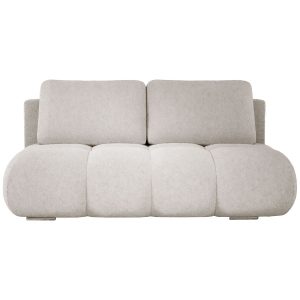 Kremowa sofa z funkcją spania i pojemnikiem MISTY boucle 1072553 Kremowa sofa z funkcją spania i pojemnikiem MISTY boucle 1072553