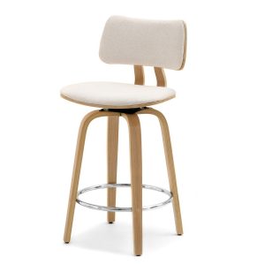 Kremowy Hoker Boucle 64 Do Kuchni W Stylu Skandynawskim 517946
