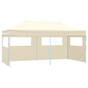 Kremowy namiot imprezowy, rozkładany, 3 x 6 m 617489 Kremowy namiot imprezowy, rozkładany, 3 x 6 m 617489