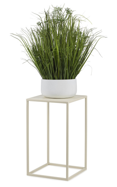 Kremowy stabilny kwietnik stojący 40 cm 303221