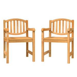 Krzesła ogrodowe, 2 szt., 58x59x88 cm, lite drewno tekowe 669061 Krzesła ogrodowe, 2 szt., 58x59x88 cm, lite drewno tekowe 669061