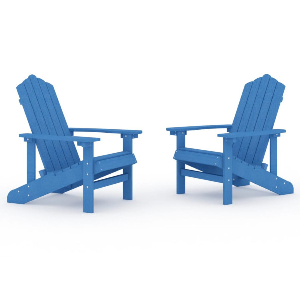 Krzesła ogrodowe Adirondack, 2 szt., HDPE, niebieskie 665220