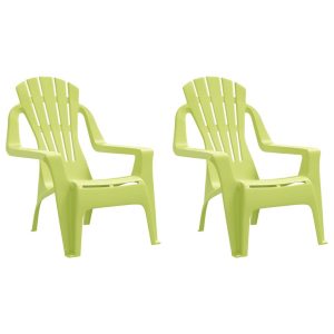 Krzesła ogrodowe dla dzieci, 2 szt, zielone, 37x34x44 cm, PP 665213 Krzesła ogrodowe dla dzieci, 2 szt, zielone, 37x34x44 cm, PP 665213