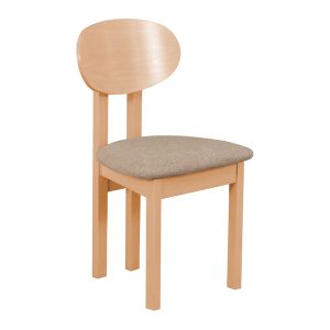 Krzesła tapicerowane Sanda beżowe/dąb artisan 975503 Krzesła tapicerowane Sanda beżowe/dąb artisan 975503