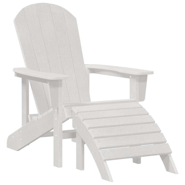 Krzesło Adirondack Biały 82 x 74 x 92 cm HDPE 936312