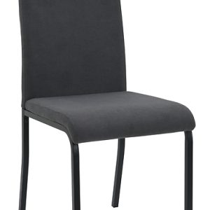 Krzesło Anne tapicerowane ciemny szary 536823 Krzesło Anne tapicerowane ciemny szary 536823