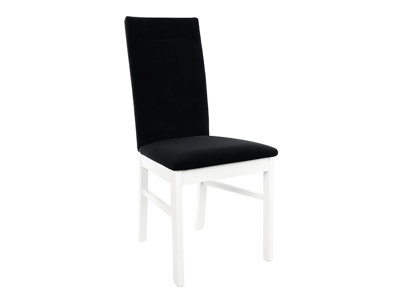 Krzesło Assen welurowe czarne 48608