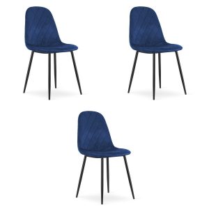 Krzesło ASTI – granat aksamit x 3 313907 Krzesło ASTI – granat aksamit x 3 313907
