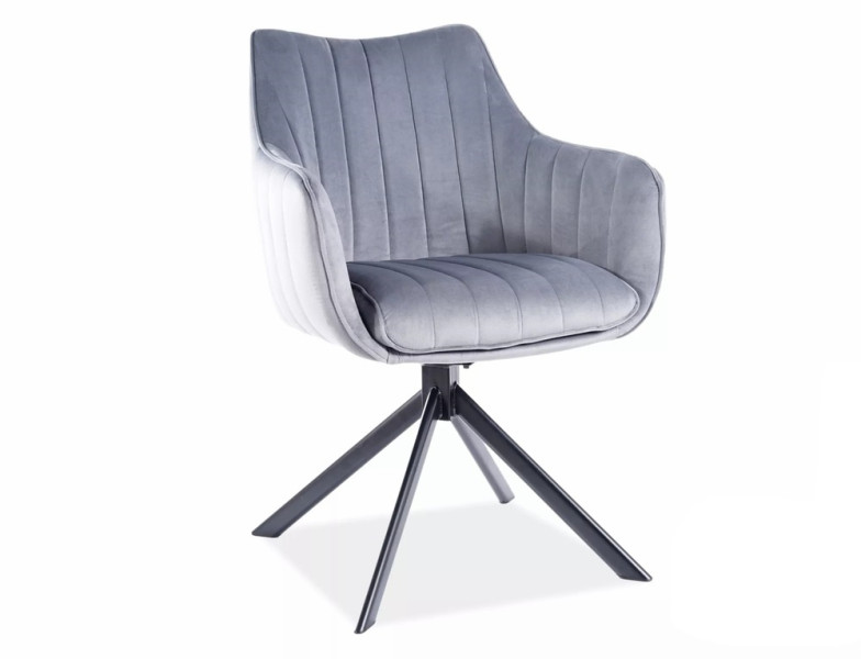 Krzesło AZALIA VELVET szare 855226